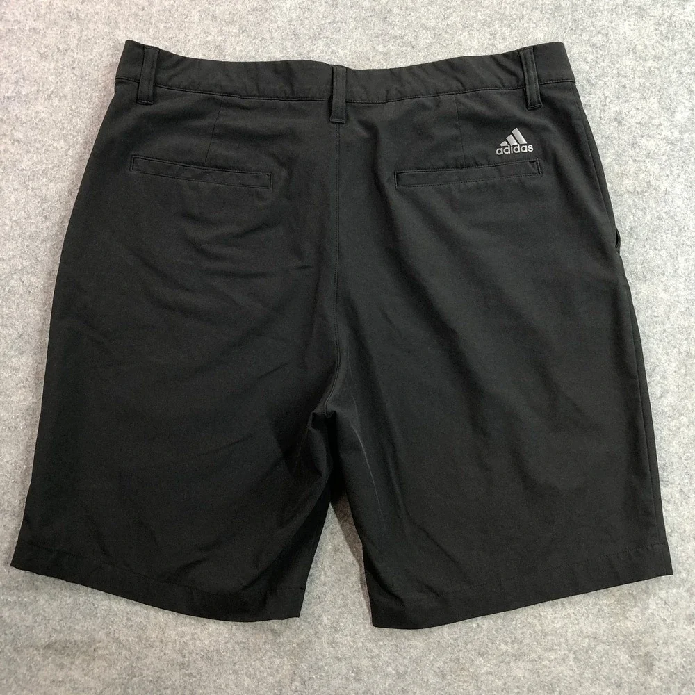 Adidas Mens Golf Shorts 34 Black Performance Stretch Gripper Waistband